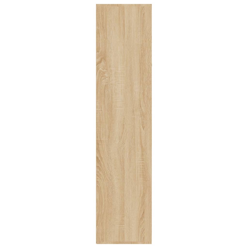 vidaXL Bokhylla/skänk sonoma-ek 66x30x130 cm konstruerat trä