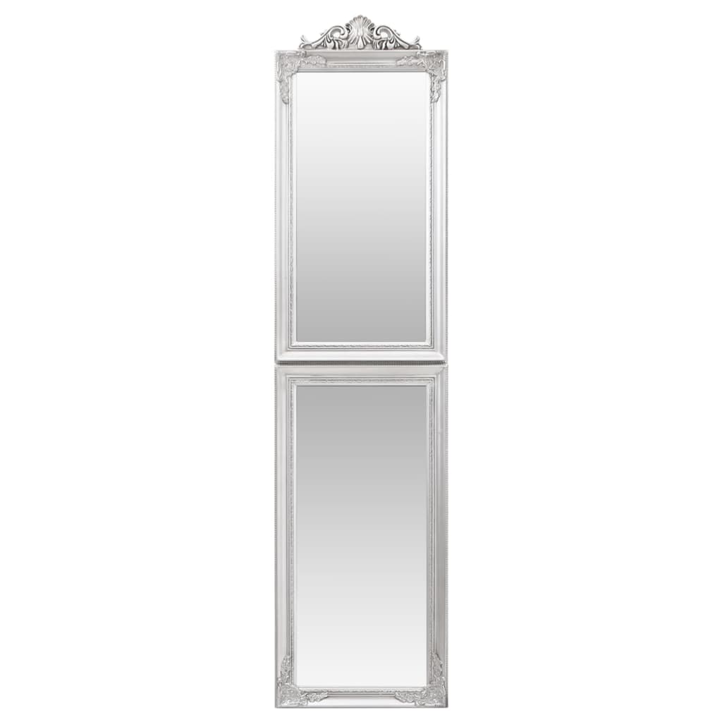 vidaXL Fristående spegel silver 50x200 cm
