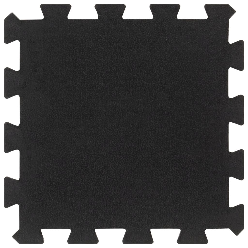 vidaXL Golvplattor gummi 4 st svart 16 mm 30x30 cm