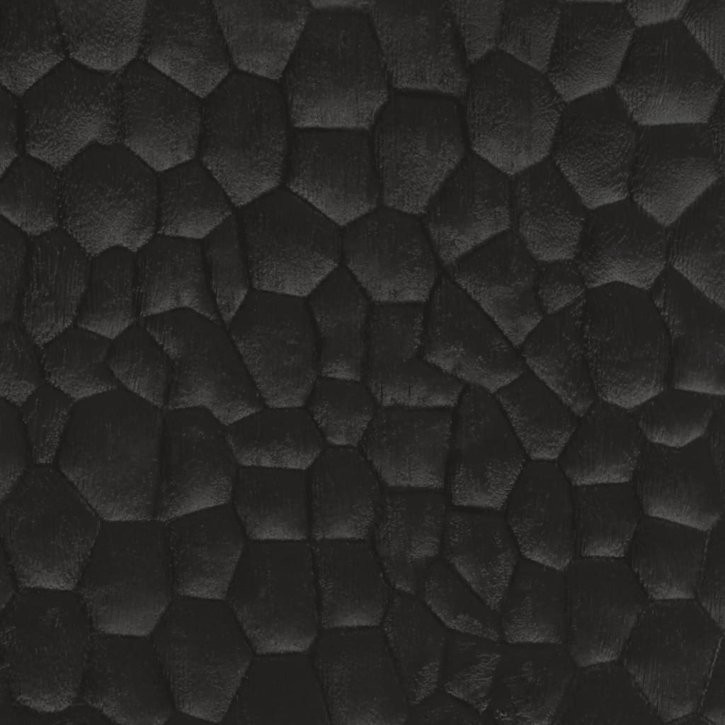 vidaXL Badrumsskåp svart 38x33x160 cm massivt mangoträ