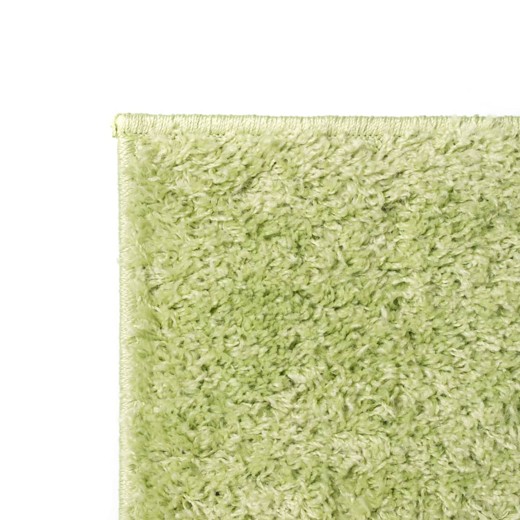 vidaXL Shaggy-matta 120x170 cm grön
