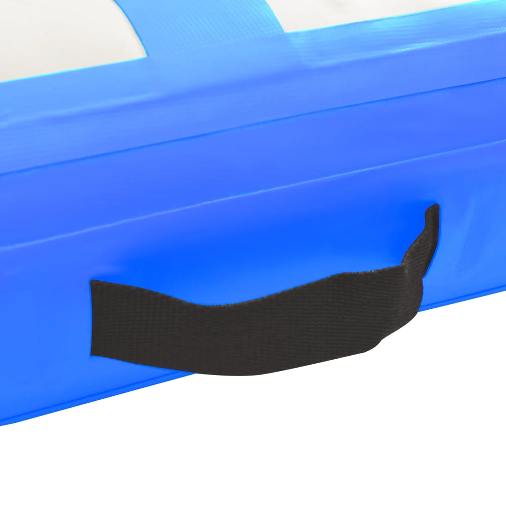 vidaXL Uppblåsbar gymnastikmatta med pump 60x100x10 cm PVC blå
