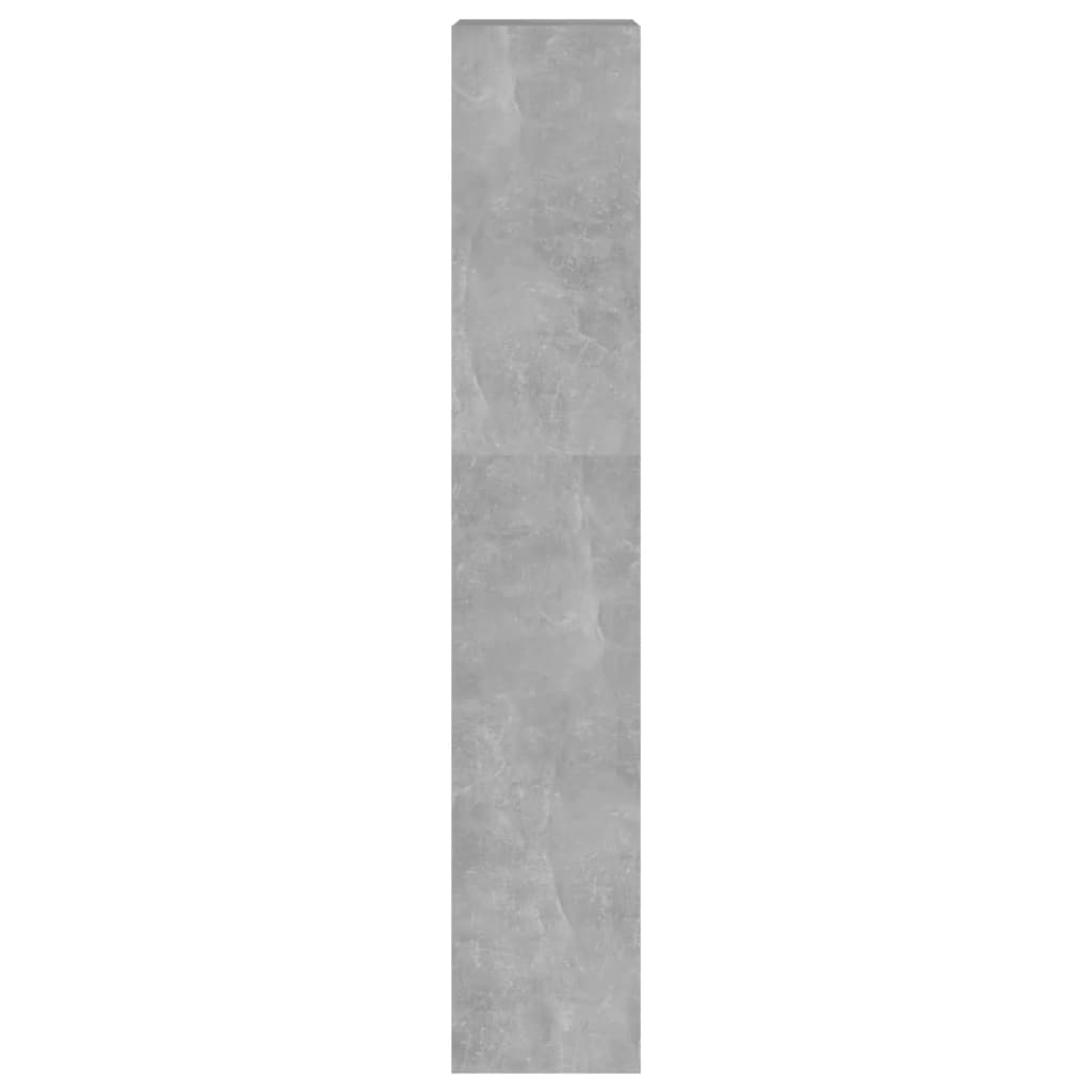 vidaXL Bokhylla/Rumsavdelare betonggrå 40x30x166 cm