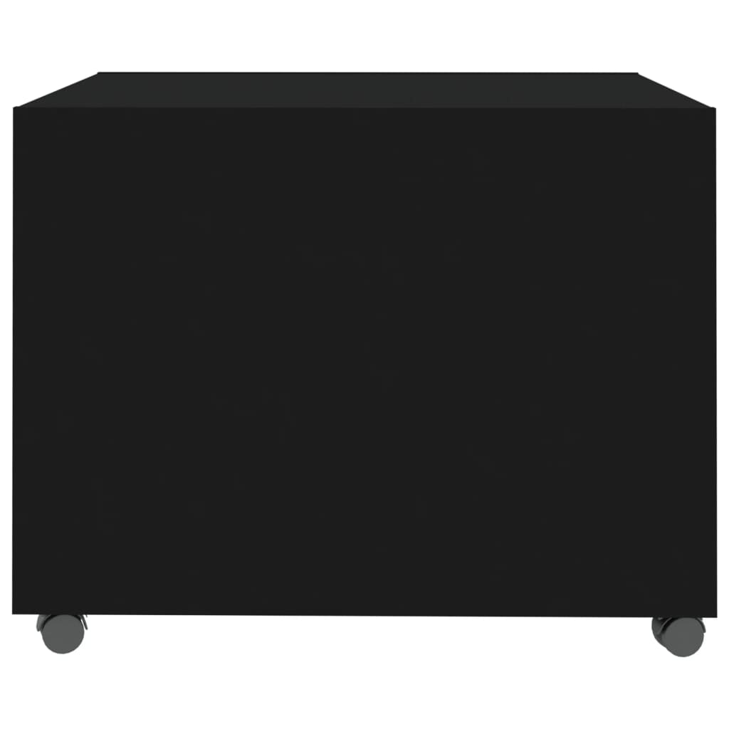 vidaXL Soffbord svart 55x55x40 cm konstruerat trä