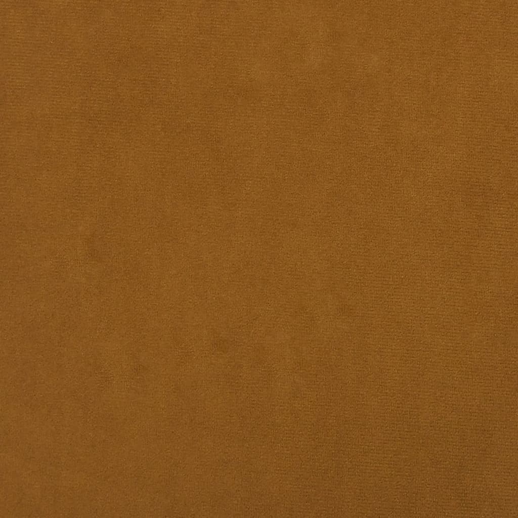 vidaXL Fotpall brun 60x60x36 cm sammet