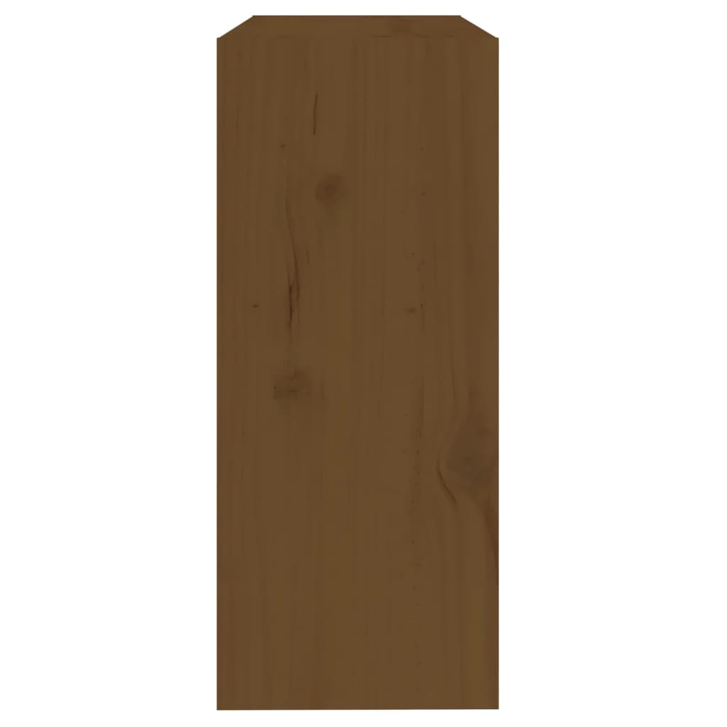 vidaXL Bokhylla/Rumsavdelare honungsbrun 60x30x71,5 cm massiv furu