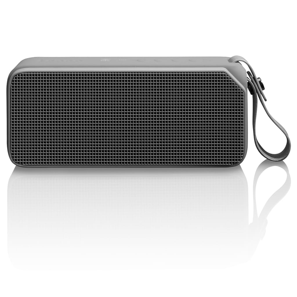 Lenco Bärbar Bluetooth stereohögtalare BT-190 Light grå