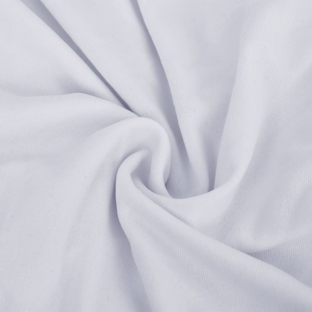 vidaXL Sofföverdrag med stretch vit polyesterjersey
