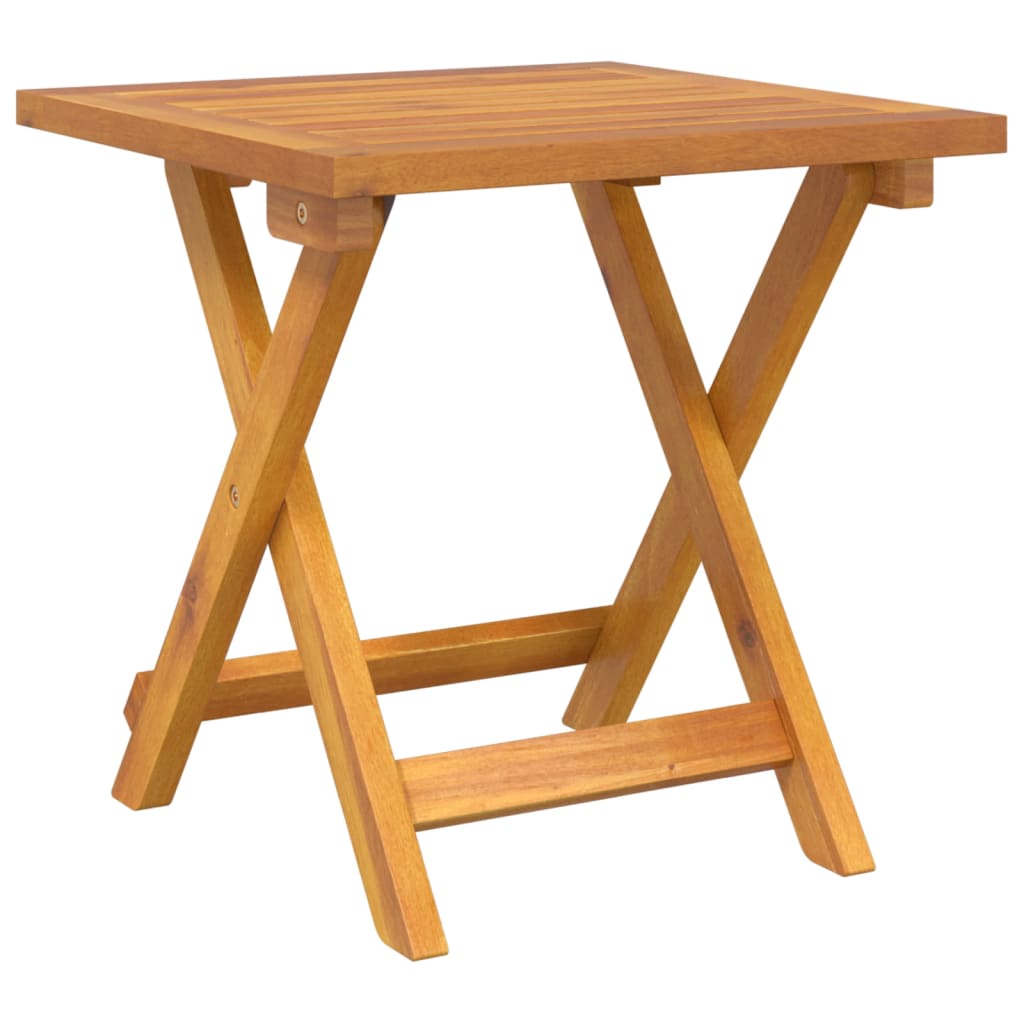 vidaXL Solsäng med bord konstrotting och massivt akaciaträ