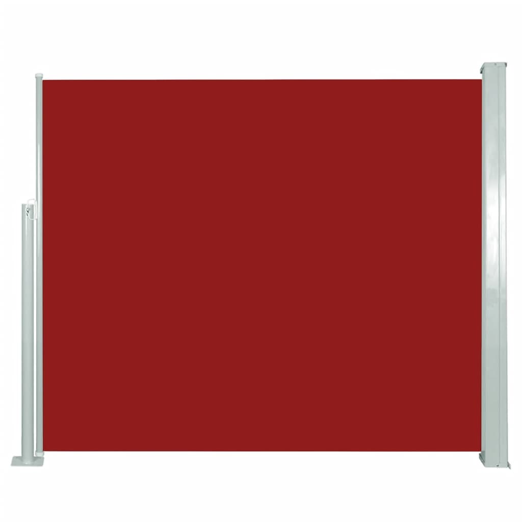 vidaXL Infällbar sidomarkis 120 x 300 cm röd