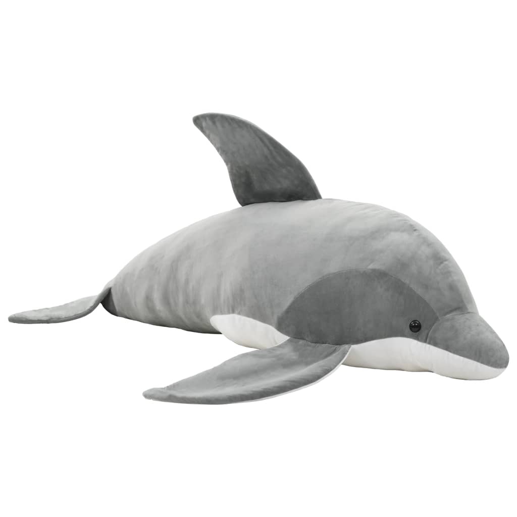 vidaXL Gosedjur delfin plysch grå