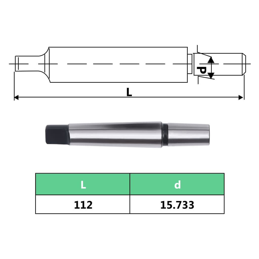 vidaXL Snabbchuck MT2-B16 med 13 mm spännvidd