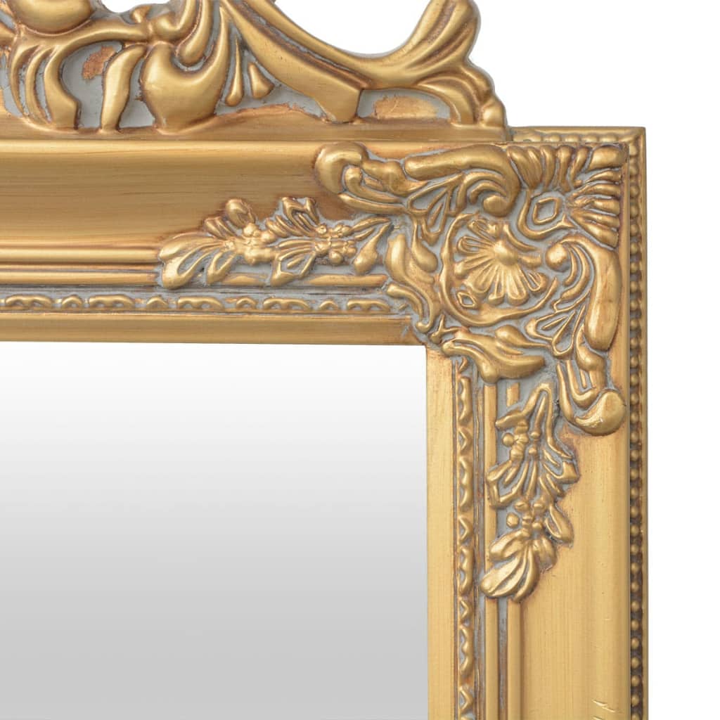 vidaXL Fristående spegel i barockstil 160x40 cm guld