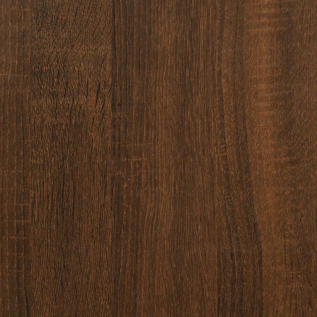 vidaXL Sidobord brun ek 33x33x34,5 cm konstruerat trä