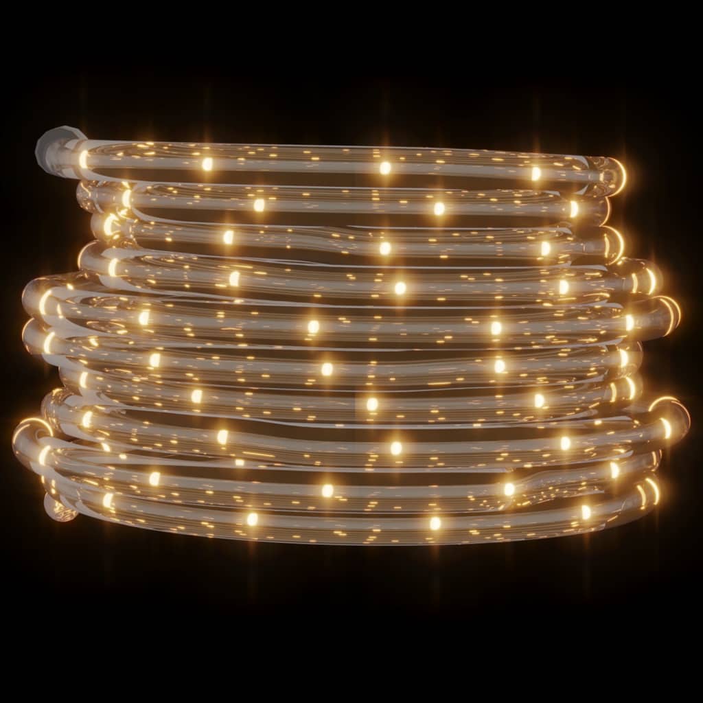 vidaXL Ljusslang med 120 lysdioder varmvit 5 m PVC