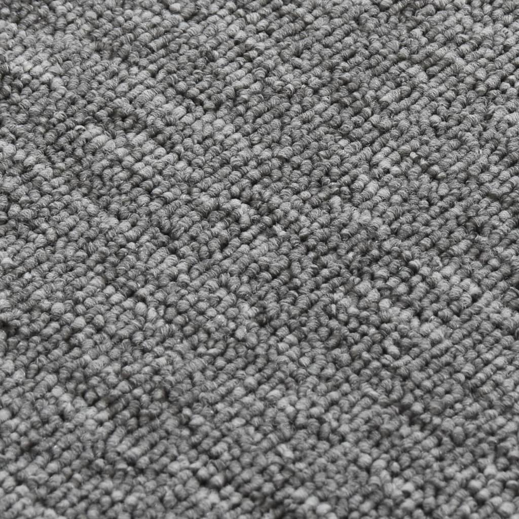 vidaXL Trappstegsmattor halkfri 15 st 60x25 cm grå rektangulär
