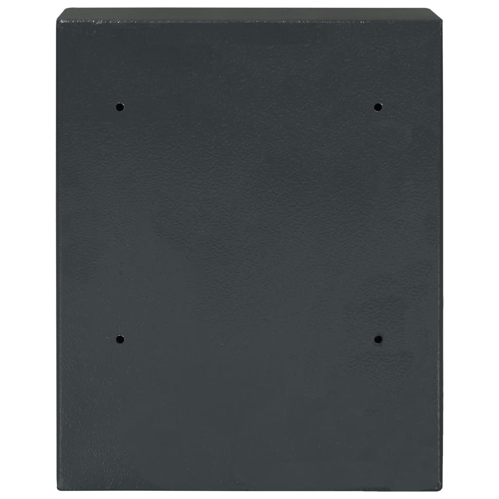 vidaXL Nyckelskåp mörkgrå 30x10x36,5 cm