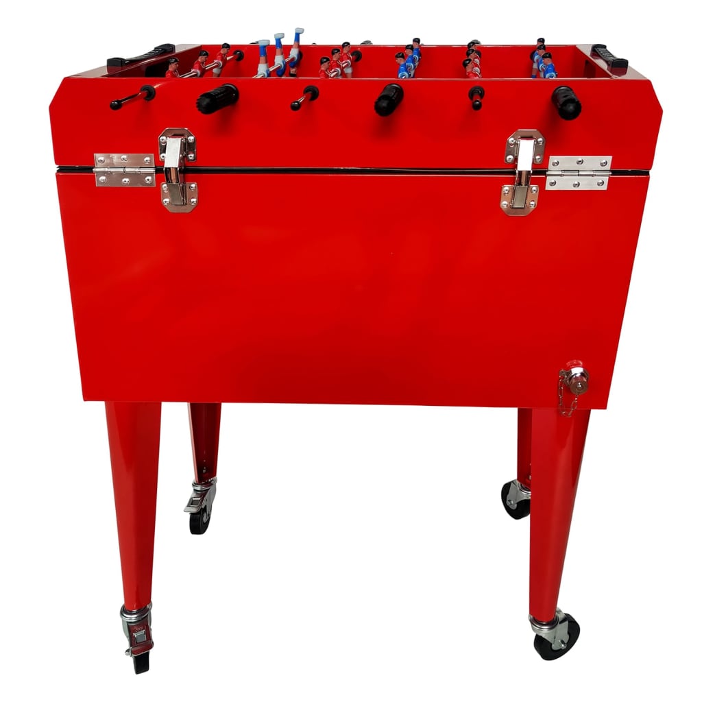 AXI Fotbollsbord med kyl 65 L röd