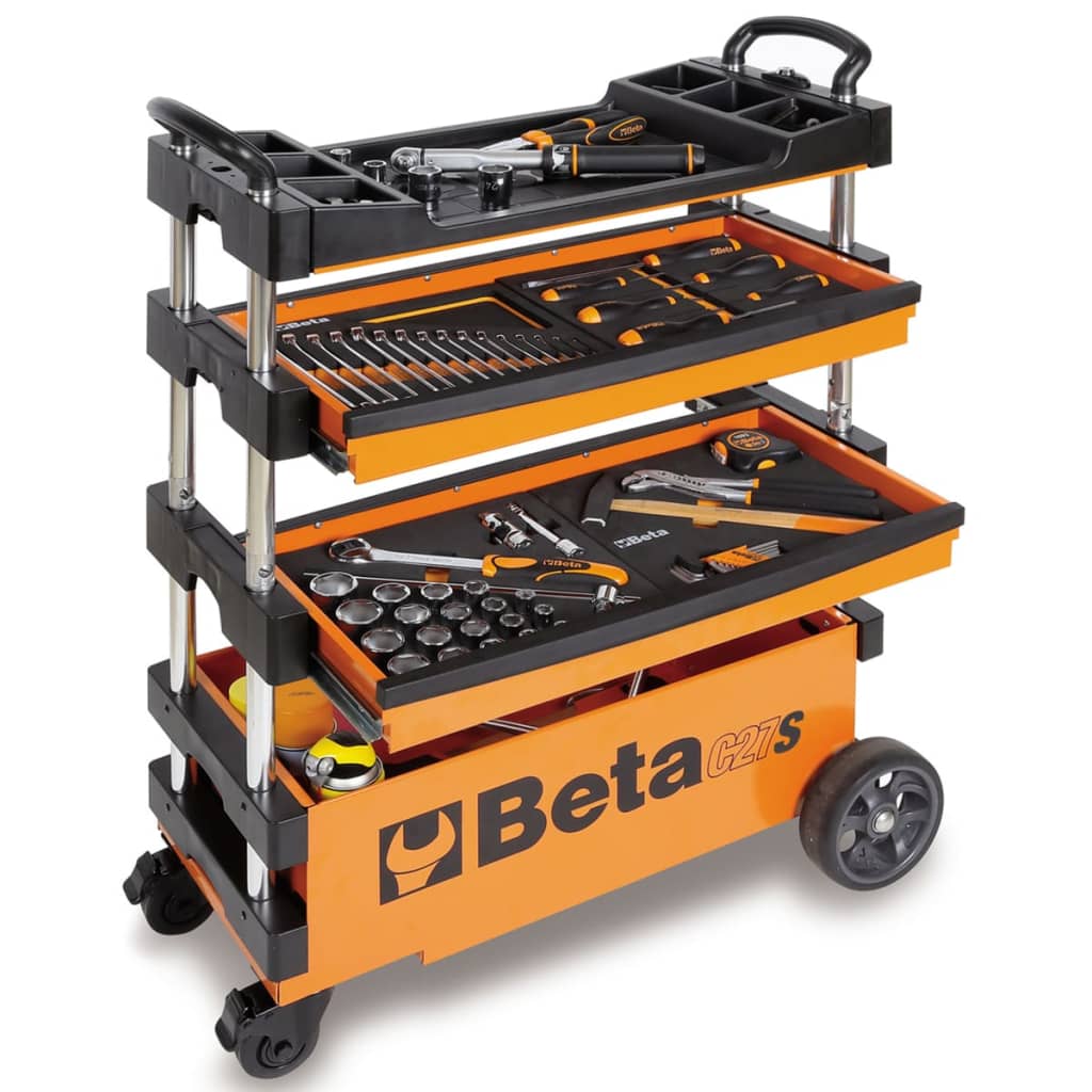 Beta Tools Verktygsvagn "C27S-O" Orange Stål 027000201