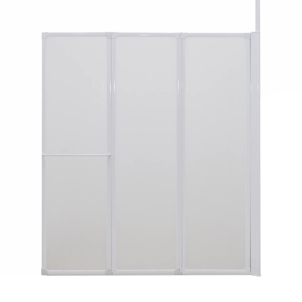 vidaXL Dusch- och badvägg L-formad 4 paneler 120x70x137 cm