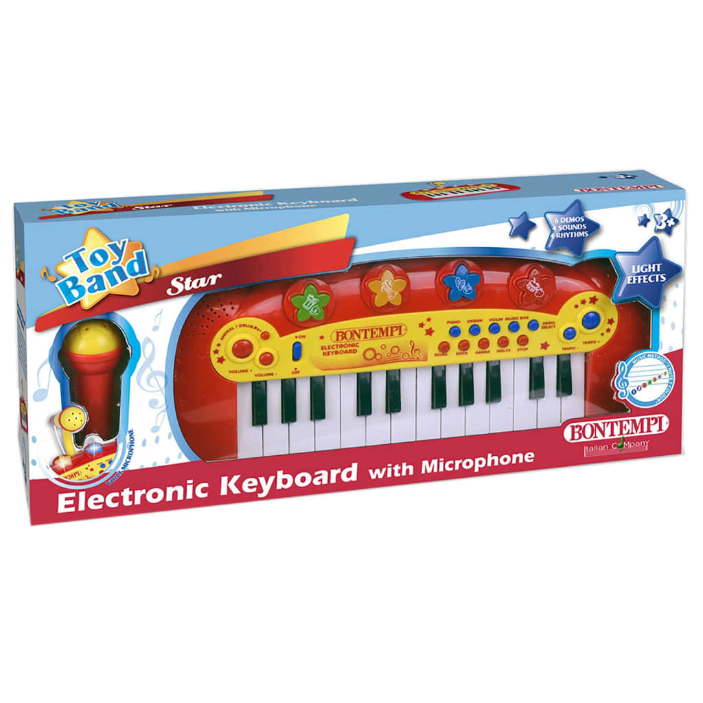 Bontempi Elektronisk keyboard med mikrofon 24 tangenter