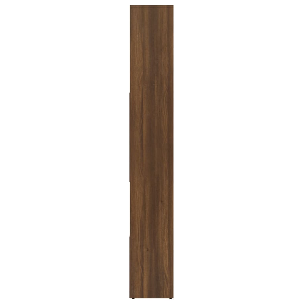 vidaXL Bokhylla brun ek 67x24x161 cm konstruerat trä