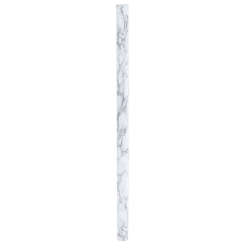 vidaXL Möbeldekal självhäftande vit marmor 90x500 cm PVC