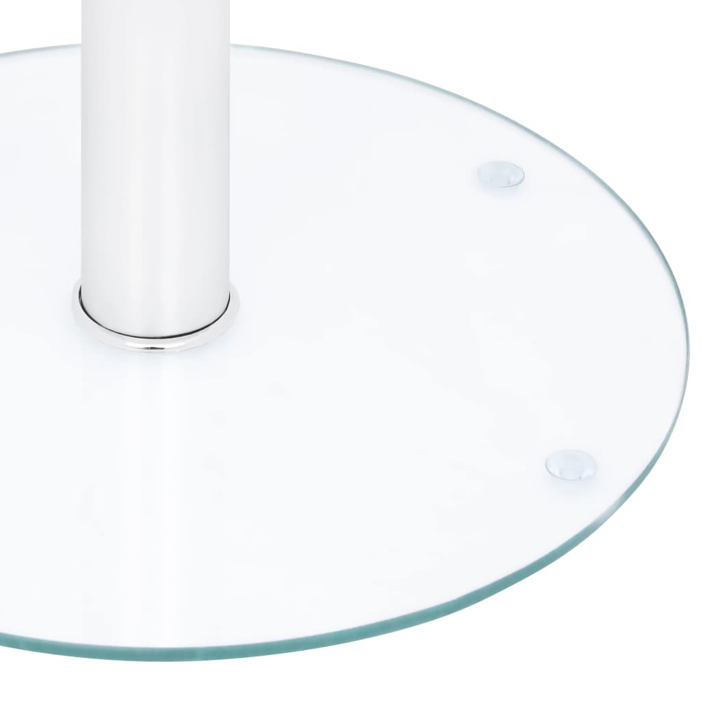 vidaXL Soffbord genomskinligt 40 cm härdat glas