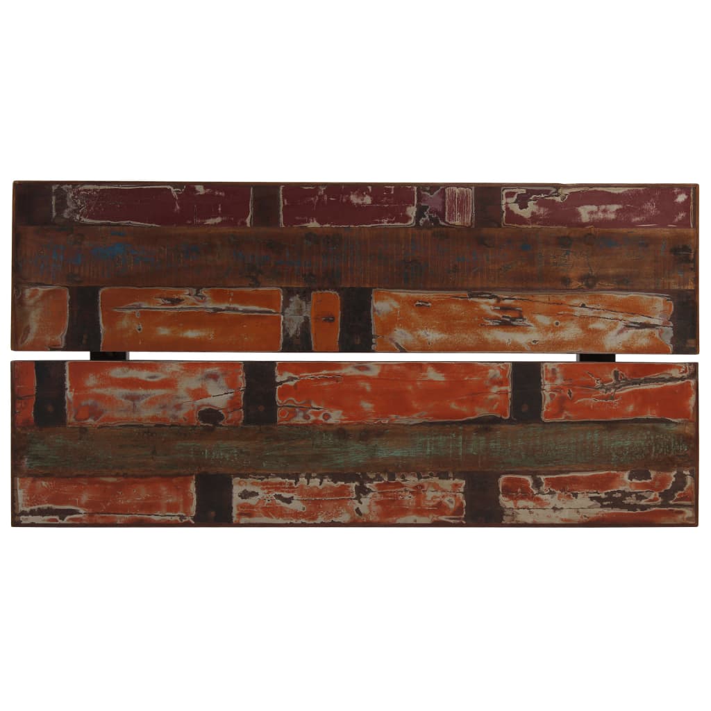 vidaXL Barbord massivt återvunnet trä flerfärgat 150x70x107 cm