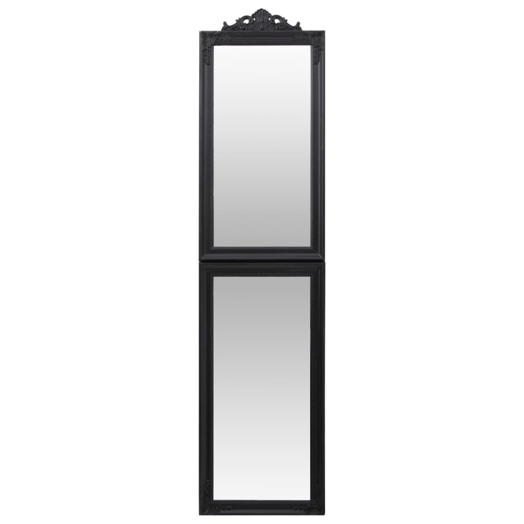 vidaXL Fristående spegel svart 45x180 cm