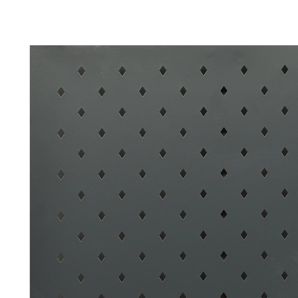 vidaXL Rumsavdelare 4 paneler antracit 160x180 cm stål