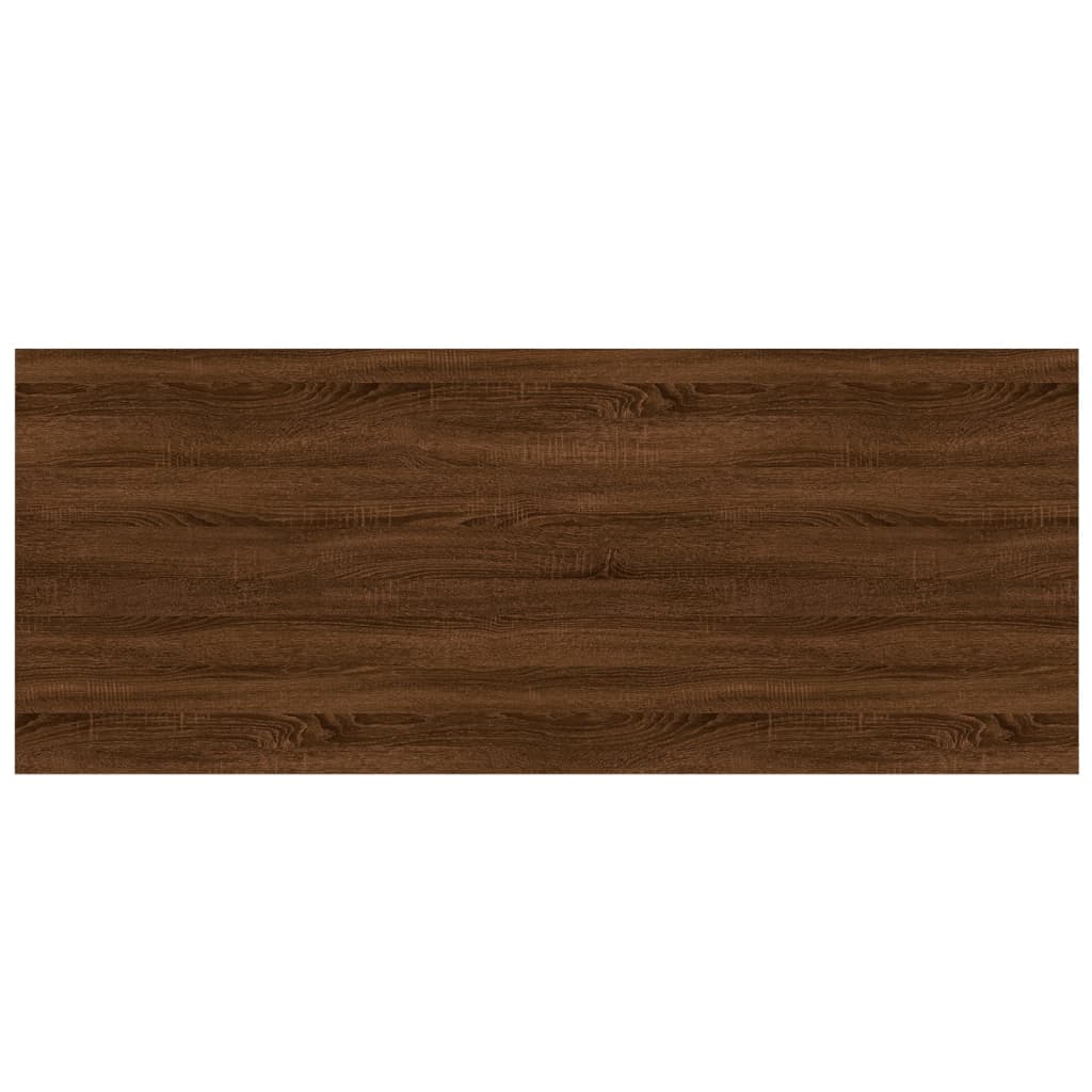 vidaXL Vägghyllor 4 st brun ek 100x40x1,5 cm konstruerat trä