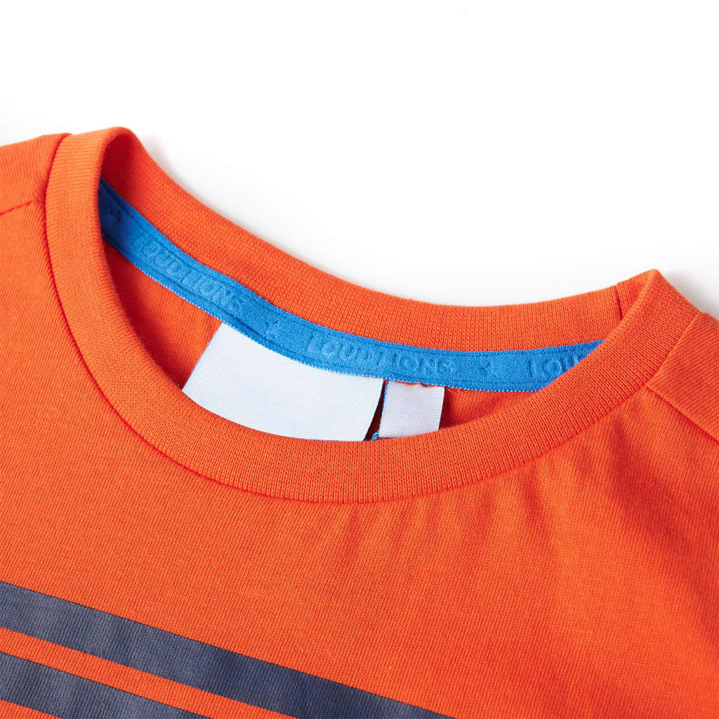 T-shirt för barn mörk orange 92