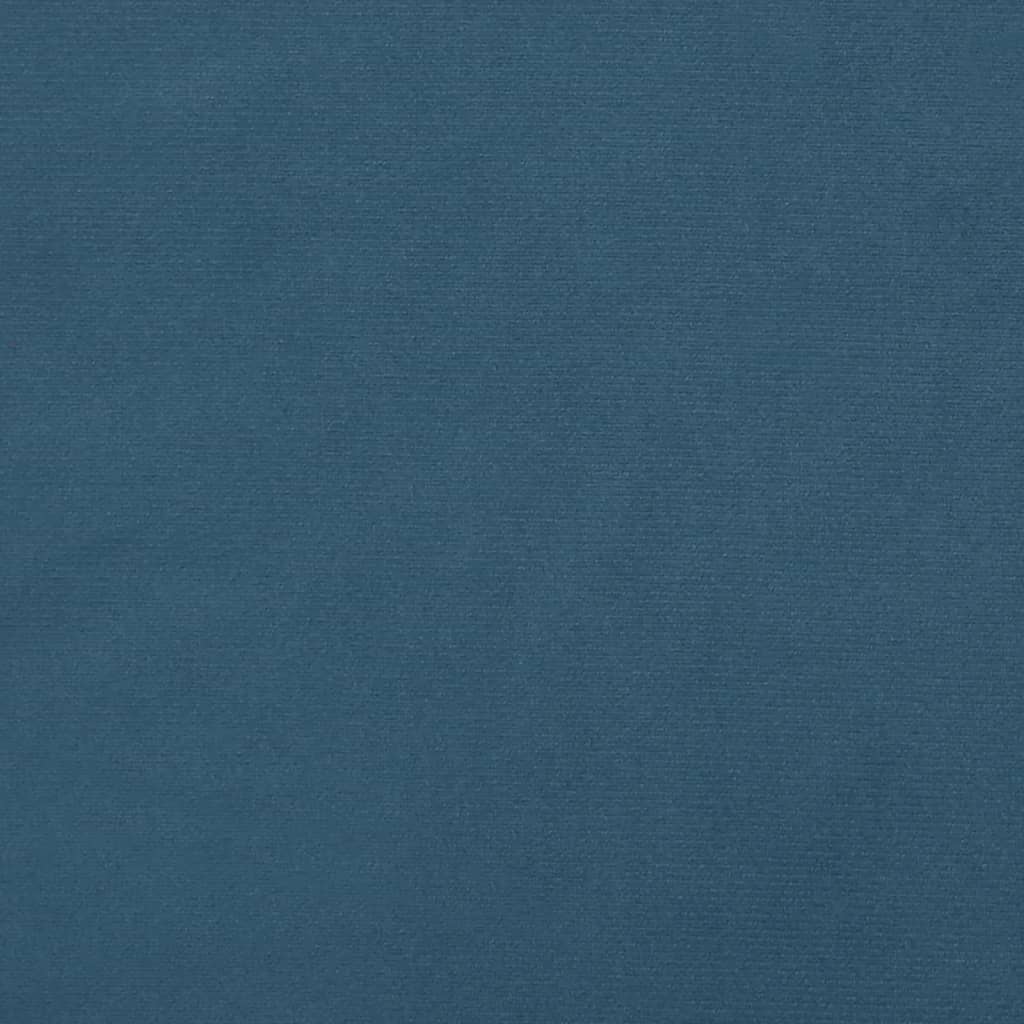 vidaXL Sänggavel med kanter mörkblå 83x23x78/88 cm sammet