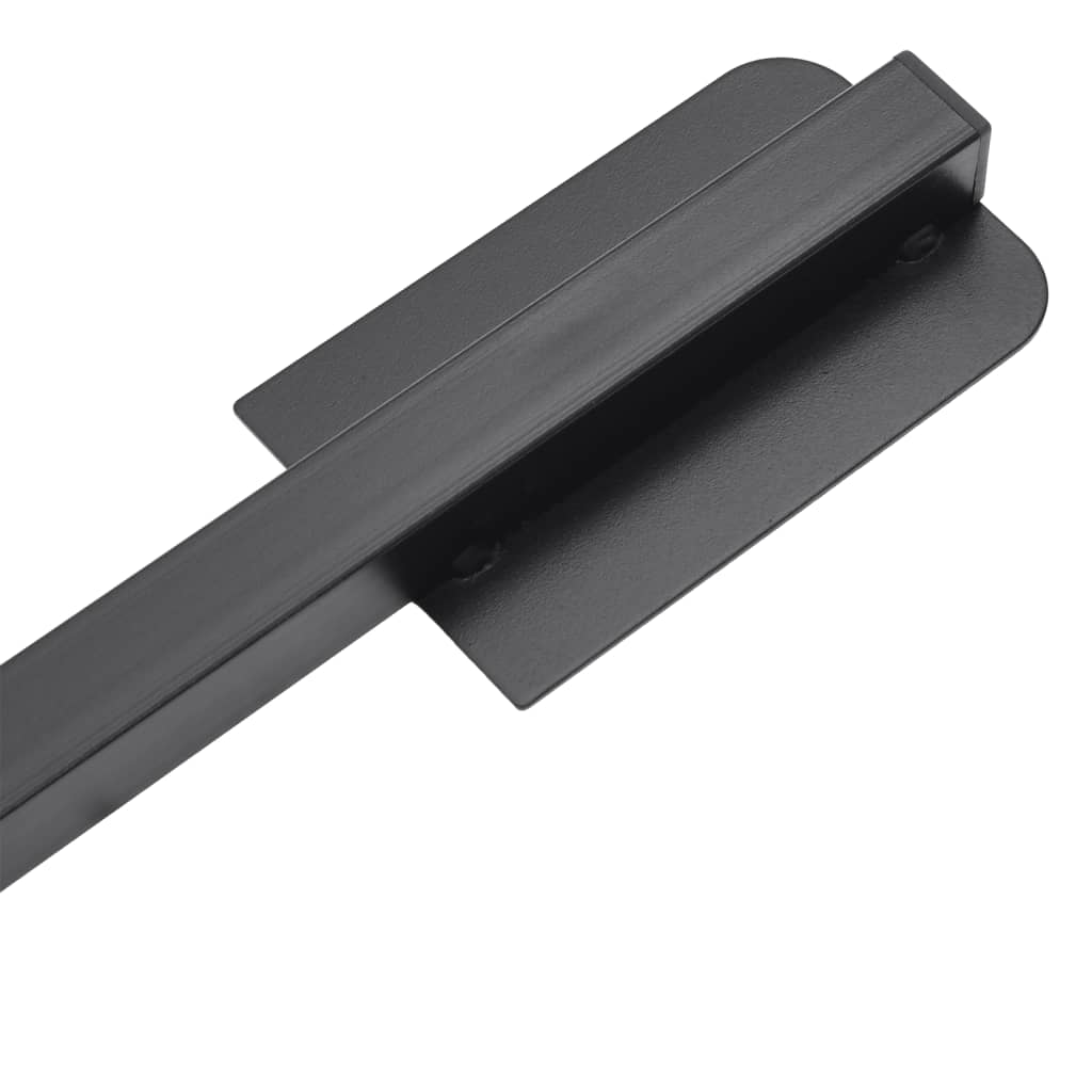 vidaXL Parasollfot hopfällbar för Ø38/48 mm glansigt svart stål