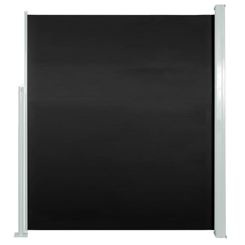 vidaXL Infällbar sidomarkis 160x300 cm svart