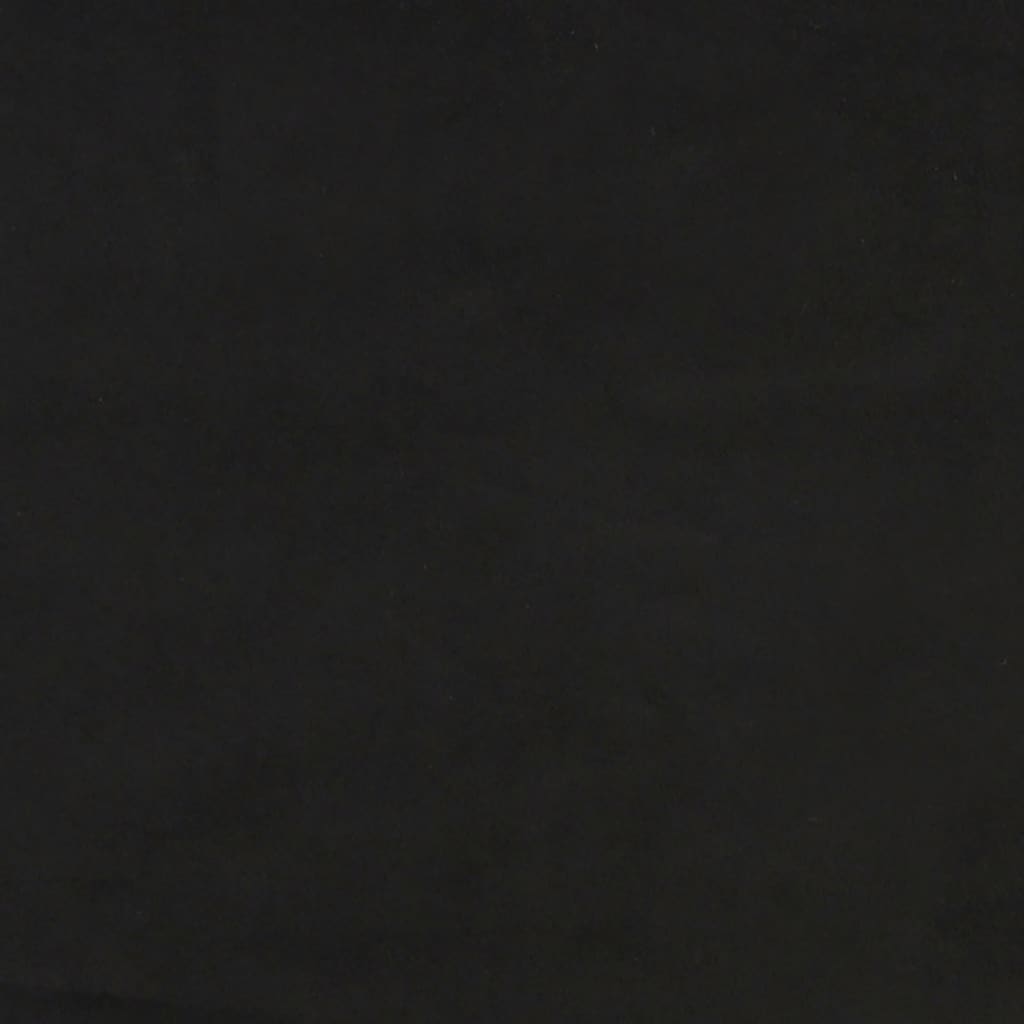 vidaXL Sänggavel med kanter svart 83x23x118/128 cm sammet