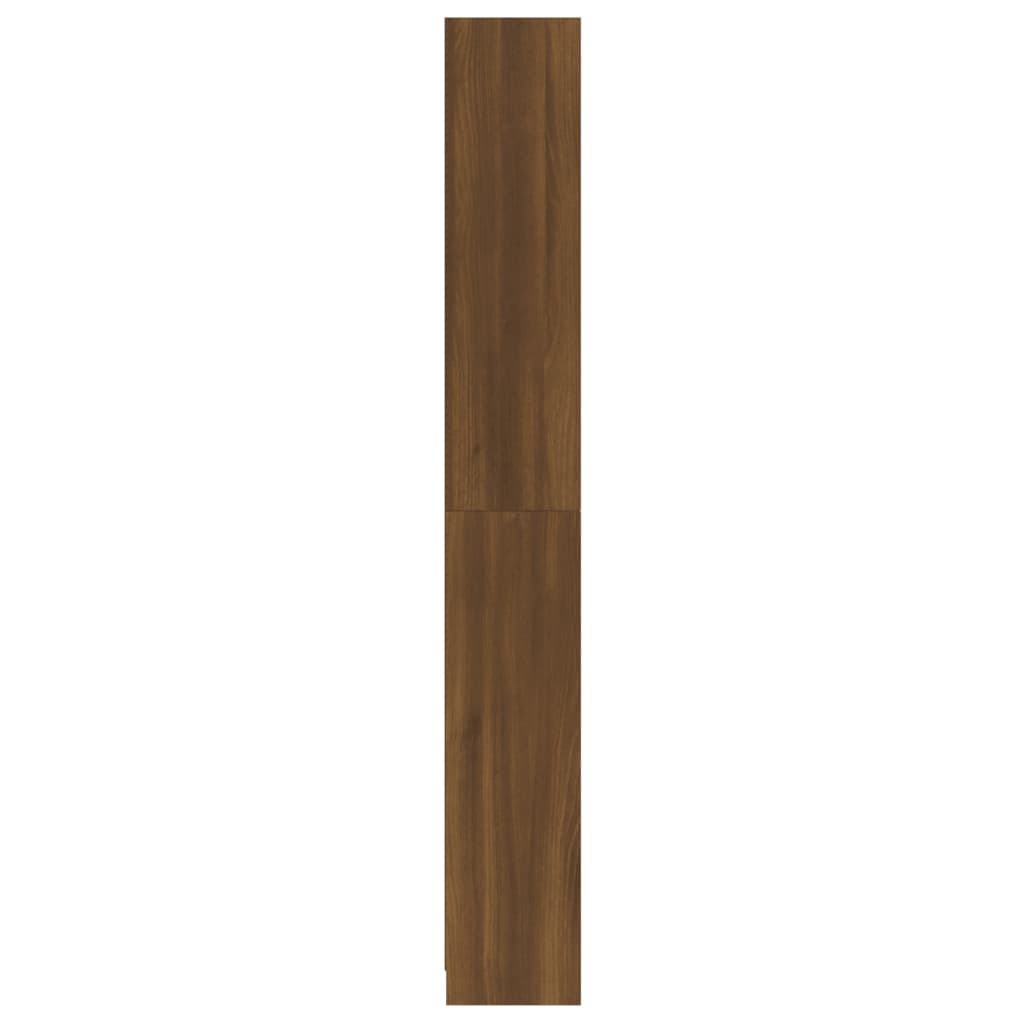 vidaXL Bokhylla 5 hyllor Brun ek 80x24x175 cm konstruerat trä