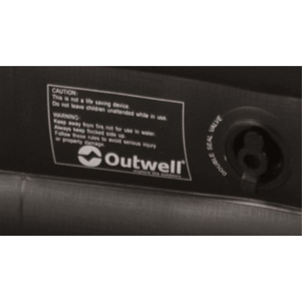 Outwell Luftmadrass Excellent Single 200x80x30 cm grå och svart