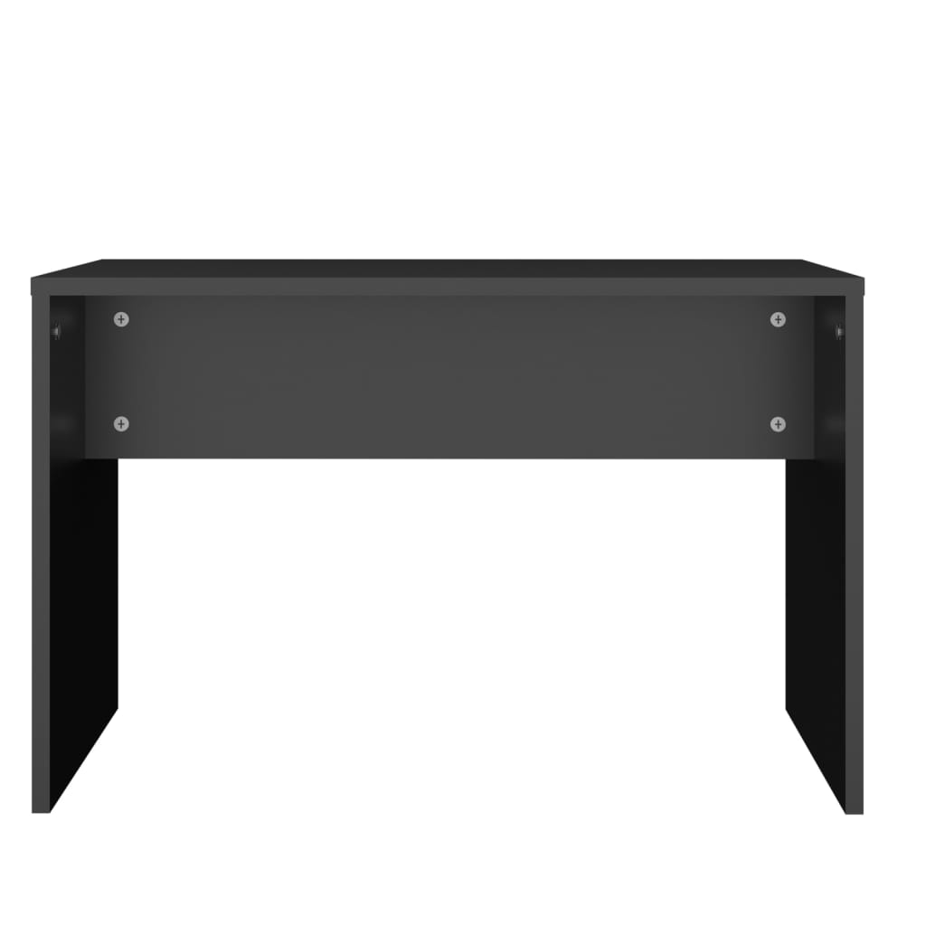 vidaXL Sminkbord svart 86,5x35x136 cm