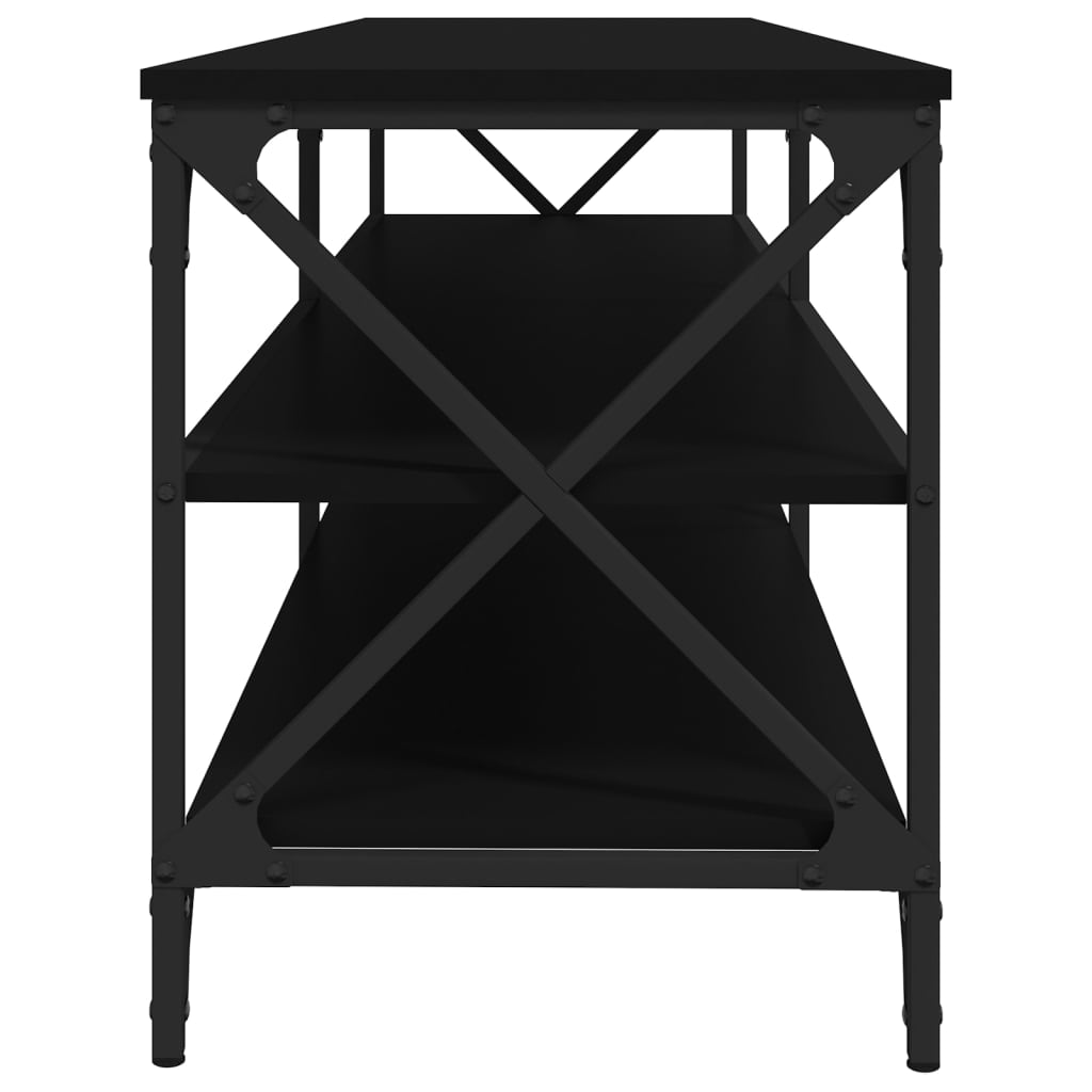 vidaXL TV-bänk svart 160x40x50 cm konstruerat trä