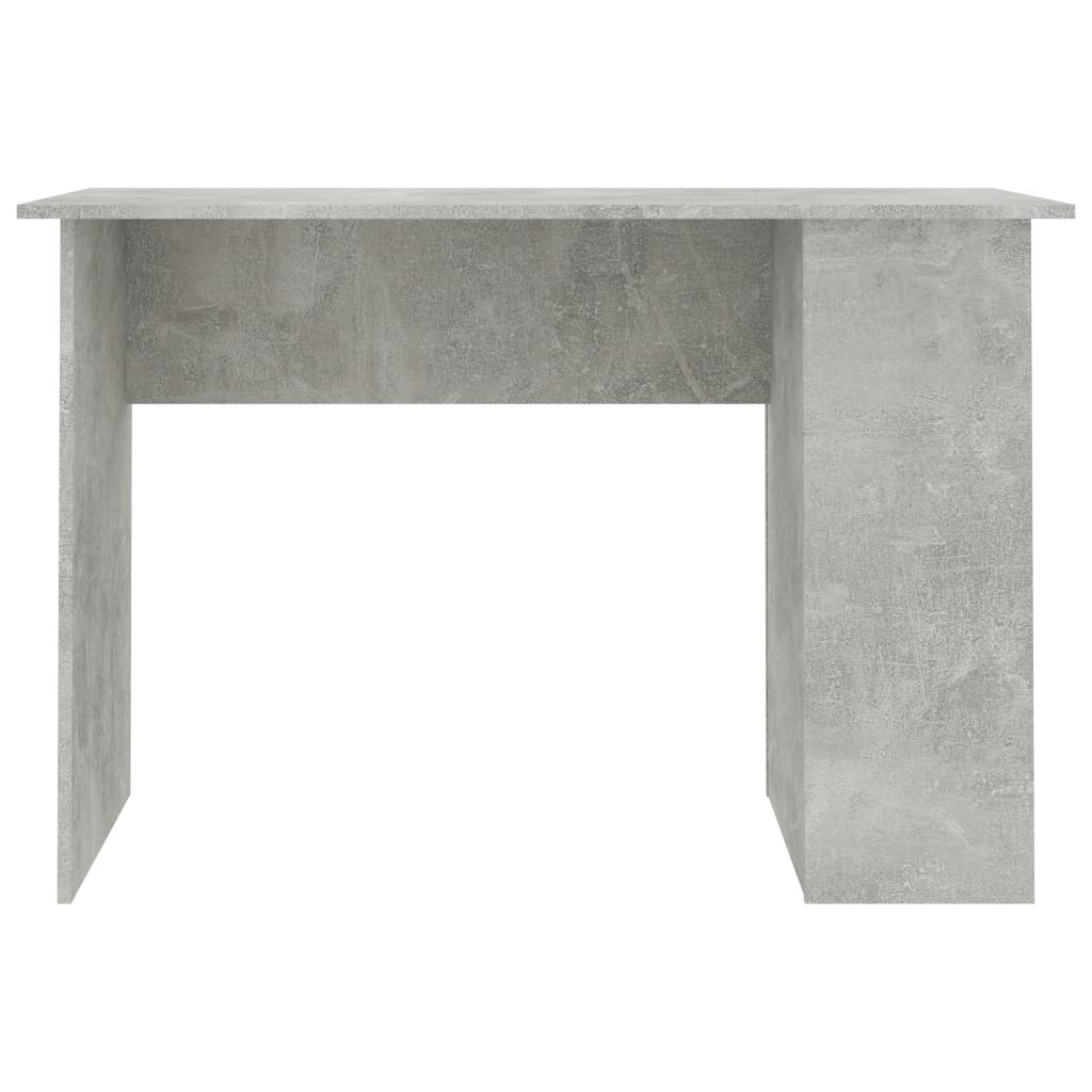 vidaXL Skrivbord betonggrå 110x60x73 cm spånskiva