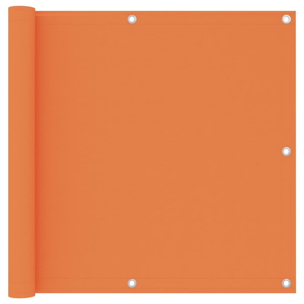 vidaXL Balkongskärm orange 90x600 cm oxfordtyg