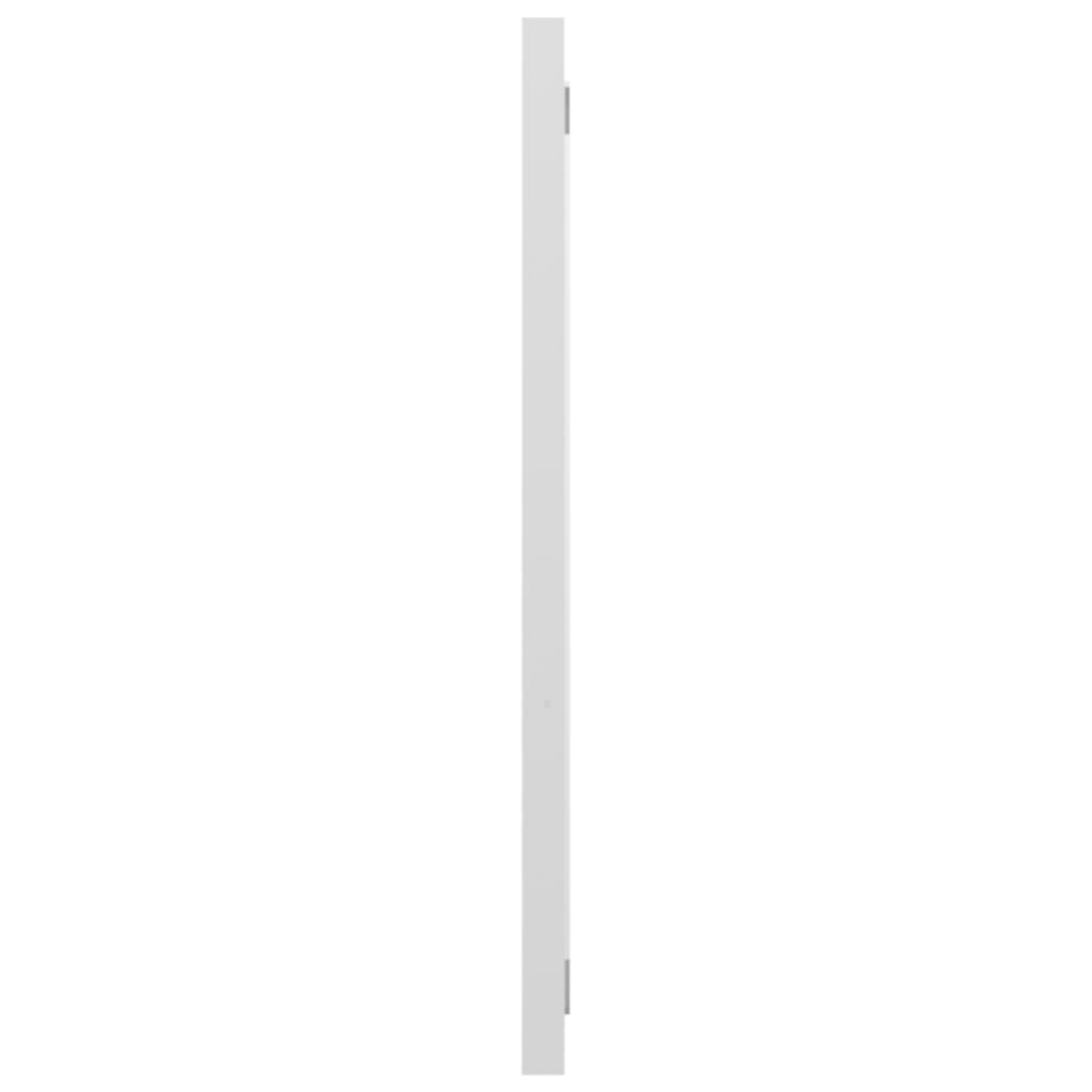 vidaXL Badrumsspegel vit högglans 90x1,5x37 cm spånskiva
