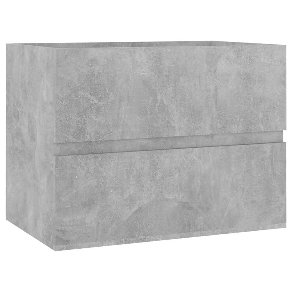vidaXL Tvättställsskåp betonggrå 60x38,5x45 cm spånskiva