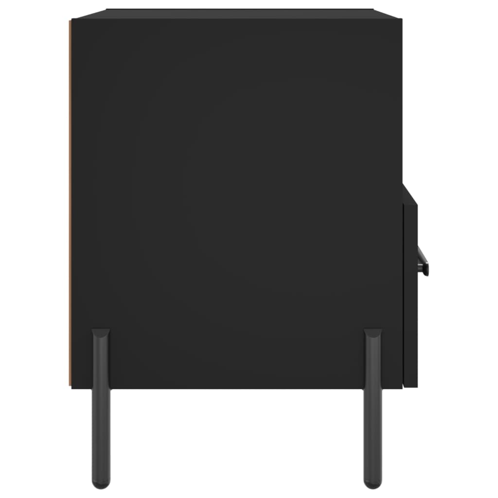 vidaXL Sängbord svart 40x35x47,5 cm konstruerat trä
