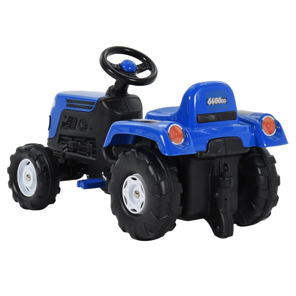 vidaXL Pedaltraktor för barn blå