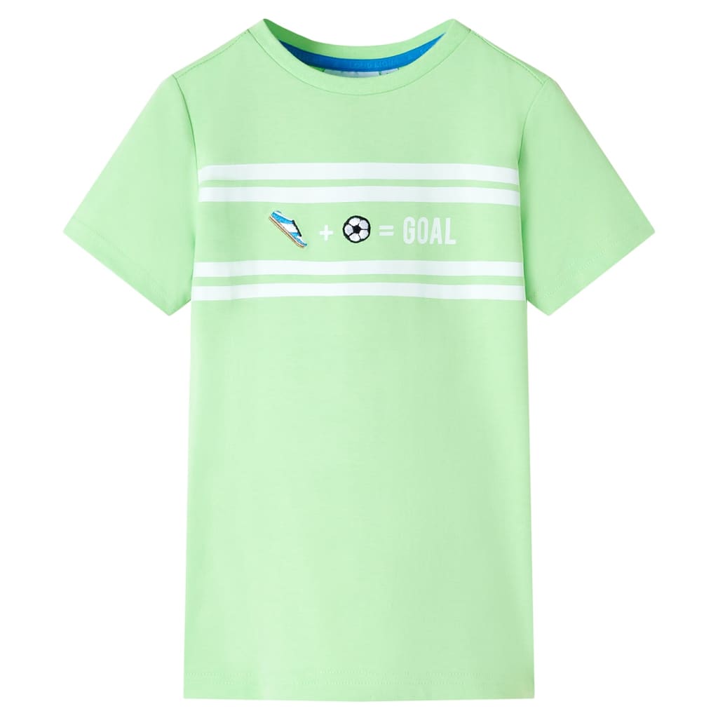 T-shirt för barn neongrön 92
