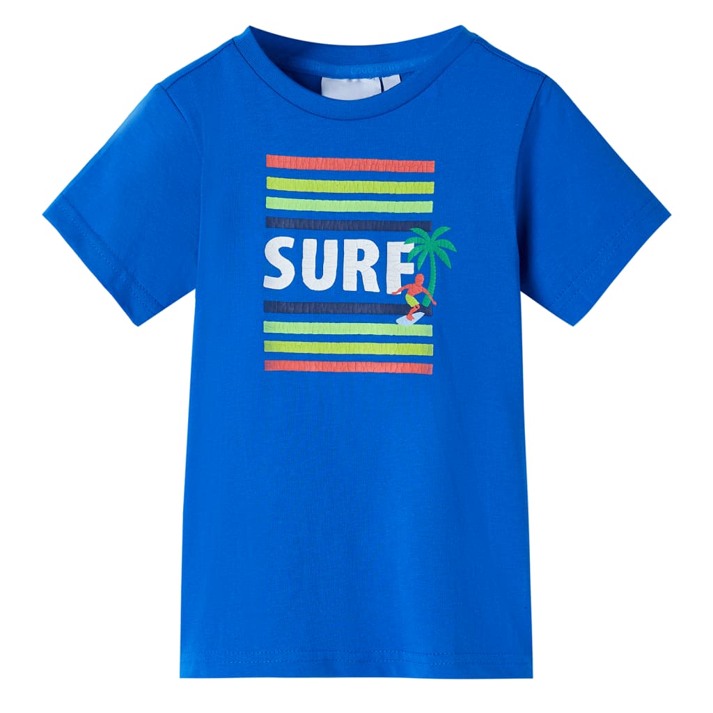 T-shirt för barn stark blå 92