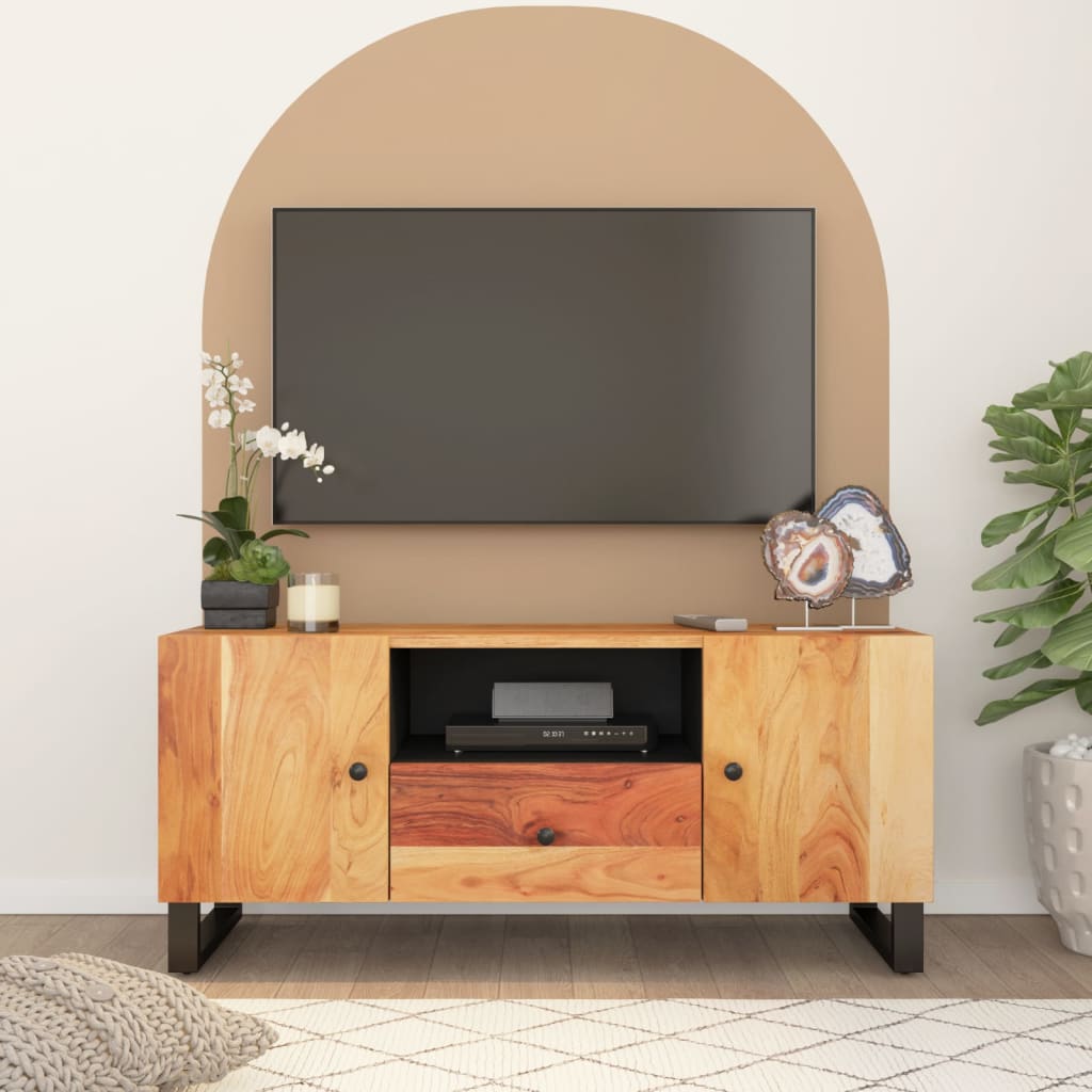 vidaXL TV-skåp 105x33,5x46 cm massivt akacia och konstruerat trä